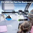 thumbnail image 2 of Ventilador de coche Nauttxon para niños con brazo largo retráctil para asientos traseros, 2 of 6