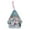 party decorations, variant on Christmas Tin Box, Metal Cookie Tins With Lids, House Shaped Xmas Card Candy Storage Containers With Hanging String For Gift Giving Holiday Party Decoration 10.6X8.8X4.2Cm Size 1