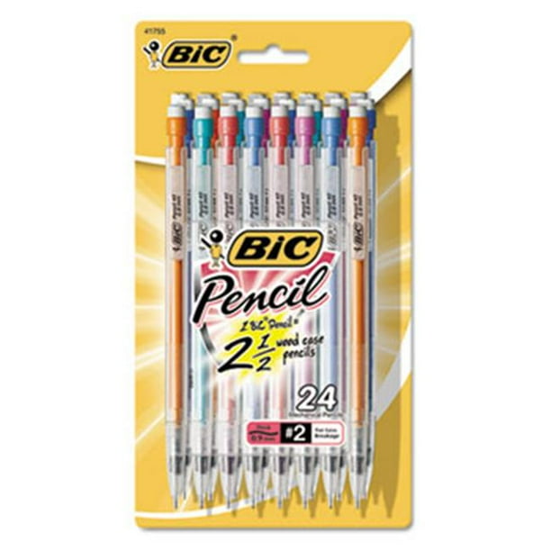 Bic Corporation MPLWP241 Mechanical Pencils with Colorful Barrels, 0.9