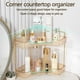 thumbnail image 5 of Organizador de esquina para baño Shuang Qing de 2 niveles, plástico ABS dorado, 5 of 6