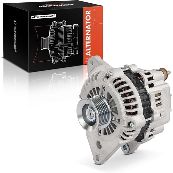 A-Premium Alternator Compatible with Mitsubishi Montero 2001 2002 2003, 12V 100A 7-Groove Pulley Clockwise, Replace# MD370480, A003TB2891