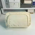 thumbnail image 2 of Yhmxh Estuche de gran capacidad para lápices, bolsa para lápices para estudiantes, monedero, neceser, bolsa de almacenamiento de papelería para oficina, bolsa para jóvenes y escuela., 2 of 4