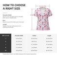 thumbnail image 4 of Uemuo Seahorse and Starfish Drawing Women's Deep V-Neck Low Cut Tops - Casual Loose Fit with Stainless Steel Loop, Soft, Breathable, Perfect for Office, Travel, and Daily Wear-Small, 4 of 5