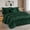 Olive Green, variant on Lipa Full Comforter Set,7-Piece Bed in a Bag,Ruffled Design Bedding Set,Comforter,Flat Sheet,Fitted Sheet,Pillowcases and Shams,Sage Green