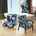 thumbnail image 4 of Designart "Indigold Flower Pattern" Upholstered Floral Accent Chair - Arm Chair, 4 of 5