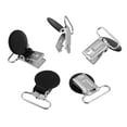 thumbnail image 4 of 10 tiradores redondos de 25 mm para chupete, clip para sujetar la correa, suministros para manualidades (negro), 4 of 14