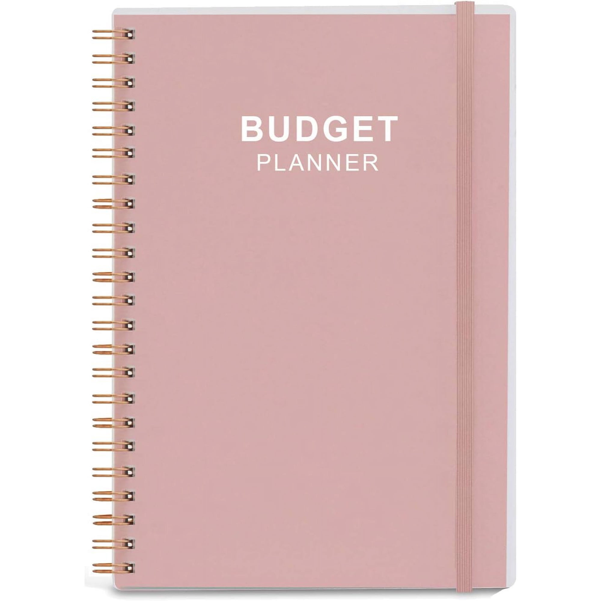 Budget Planner - Monthly Finance Organizer with Expense Tracker Notebook to Manage Your Money Effectively Undated Finance Planner/Account Book Start Anytime 1 Year Use A5 Rose