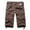 Brown, variant on Ramiter Shorts for Men Polyester New Men's Fashion Beach Shorts Woven Quick Dry Multi Color Sports Quarters Silver,34