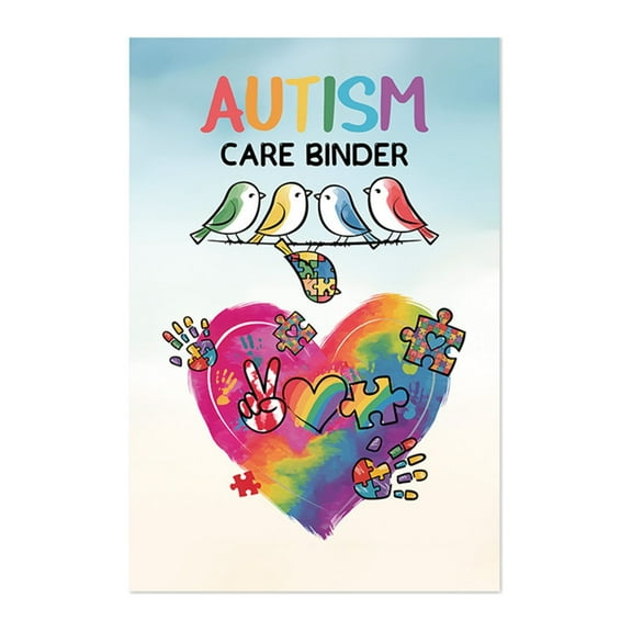 Autism Daily Care Planner 120 Page Mental Health Planner Autism Behavioral Notebook For Stress Management 8.27x5.51Inch