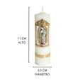 thumbnail image 2 of Cirios decorados con 30 piezas Virgen de Guadalupe, 2 of 3