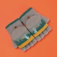 thumbnail image 3 of BEMS-2 Pares De Guantes para Niños, Guantes Cálidos De Media Capa, Guantes Bordados De Dinosaurios Encantadores De Dibujos Animados, Edad 6-11 B, 3 of 4