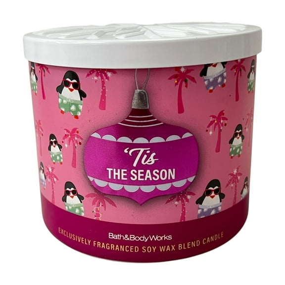 Bath & Body Works Tis The Season Scented 3 Wick Candle 14.5 oz