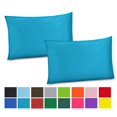 thumbnail image 2 of Gilbin 100% Cotton/Percale 210 Thread Count Pillow Cases Set of 2 King Size Soft Turquoise Cotton Pillow Cover for Sleeping-Bedroom Pillowcases, 2 of 4