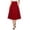 Red, variant on Elowen Fashionable Skirts for Women Pleated Button Solid Casual Summer Swing Skirt Black L