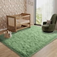 thumbnail image 2 of Janvonne Area Rugs for Living Room,5x7ft Soft Non Skid Easy-care Shaggy Carpets for Bedroom, Dorms,Children's Room,Home Decor Aesthetics,Mint Green, 2 of 8