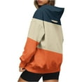 thumbnail image 6 of Today kttectoa Womens Tops Long Sleeve Hooded Hoodie Sweatshirts Color Block Graphic Hoodies Hoodies with Pockets Oversized Hoodie Fall Fashion Womens Workout Sweatshirts, 6 of 6
