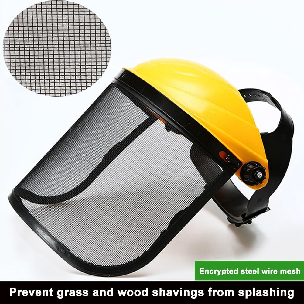 Adjustable Mesh Visor Garden Safety Mask with Sweat Absorption Strip for Gardening and Landscaping