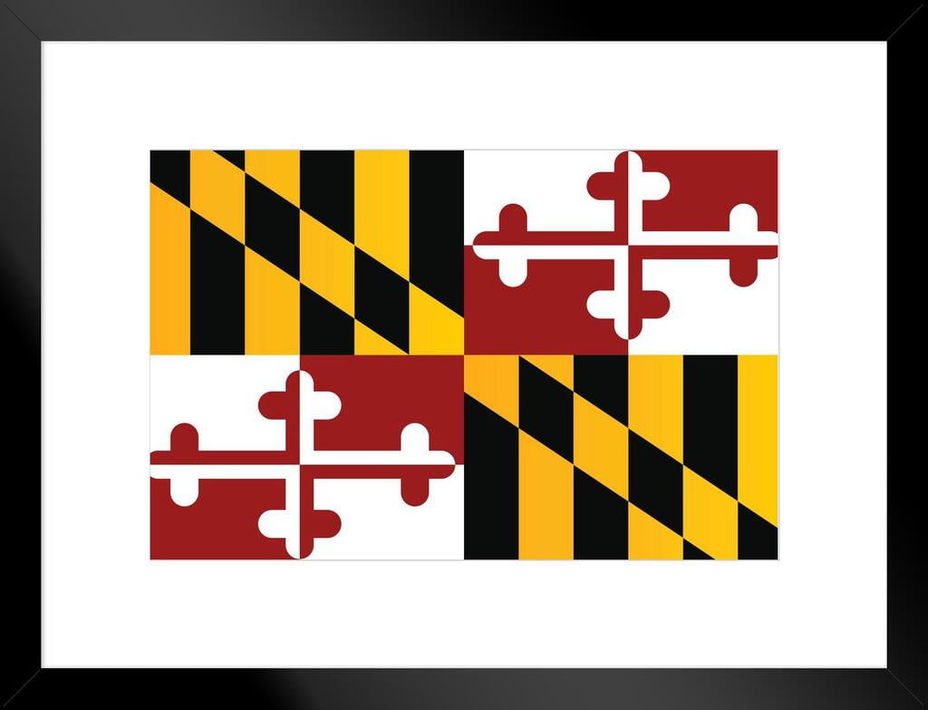 Maryland Annapolis DMV State Flag Patriotic Posters American Flag ...