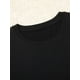 thumbnail image 3 of Camiseta negra universitaria para mujer con estampado de anime rosa - Camiseta informal de verano de manga corta, 100 % algodón, lavable a máquina. Para adultos, hombres, mujeres, adolescentes, jóvene, 3 of 6