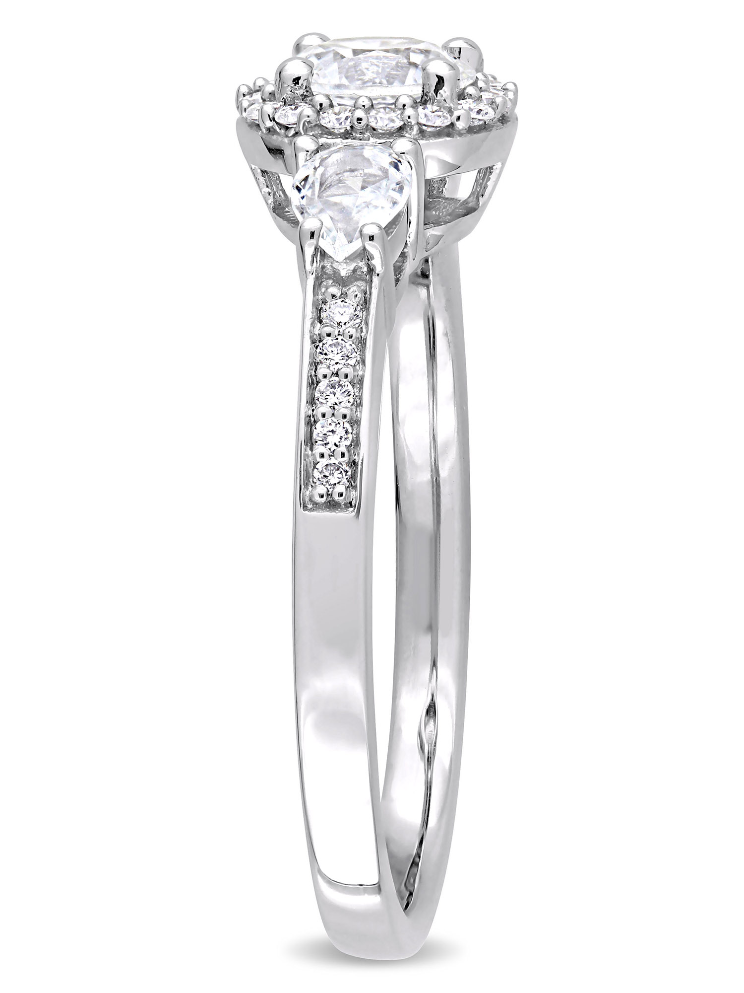 Everly Women's Sapphire and Diamond 14K White Gold Engagement Ring