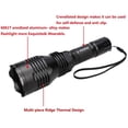 thumbnail image 7 of QJUHUNG High Power One Mode Red LED Flashlight,Powerful Single Mode Red Flashlight for Night Observation,Black, 7 of 7