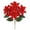 Red,Gold, variant on Red Velvet Poinsettia Flowers Artificial Christmas Decor Bouquet- Poinsettia Stems for Holiday Table Centerpiece Decorations,Tree,Porch,Patio,Indoor Outdoor Party Home Decor(13in,Red,Silver)