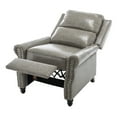 thumbnail image 4 of Push Back Recliner Chair Set of 2 Faux Leather Reading Recliner Wingback Chair for Living Room,Gray, 4 of 6