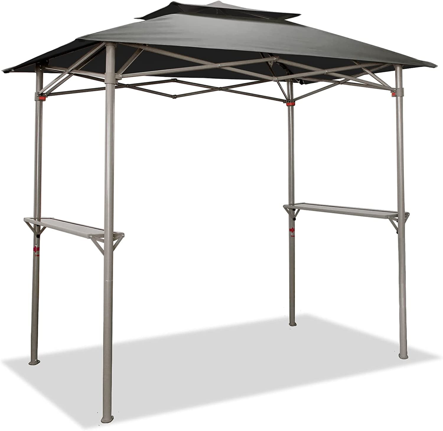 CROWN 8 x 5 Grill Gazebo Outdoor BBQ Gazebo Canopy 8x5 Double Tiered Canopy Tent,UV Resistant and Waterproof Fabric,Easy Setup (Grey) - Walmart.com