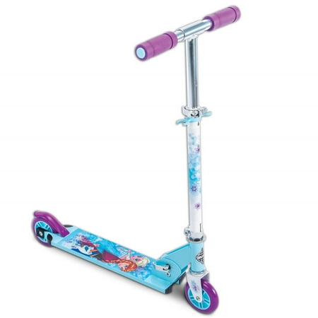 Disney Frozen Girls' 2-Wheel Inline Folding Scooter, by (Best Folding Scooter For Commuting)