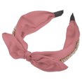 thumbnail image 1 of Diademas Unique Bargains Lazo Ancho Orejas de Conejo Rosa para Niña Mujer, 1 of 7
