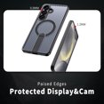thumbnail image 5 of Asuwish Kickstand Hard Shell Slim Cell Phone Case with Tempered Glass Screen Protector for Samsung Galaxy S26, Black, 5 of 8