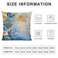 thumbnail image 5 of GOSMITH Floral Pillow Cover, Blue and White Wild Flowers with Monarch Butterflies Lily Therapy Spa Art Prints Decorative Pillow Cover Cushion Cover Home Decor Pillowcase, 5 of 5