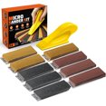 thumbnail image 1 of Microlijadora Premium, Detalle y Mini Bloque Lijador – Herramienta de Lijado de Mano Pequeña de Precisión, Kit de Papel de Lija de Grano 80–800, Juego 3 en 1 para Madera, 1 of 4