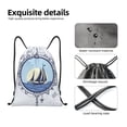thumbnail image 6 of Kdxio Not All Who Wander Are Lost2 Print Drawstring Backpack Bag,Waterproof Draw String Back Sack, Gym Drawstring Bags Swim Bag For Unisex, 6 of 9