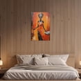 thumbnail image 3 of ZHONGYUTONG African American Wall Art Black Women Canvas Tribal Pictures Wall Decor Abstract Africa Girl Painting for Home Decor Framed (12.00" x 18.00"), 3 of 5