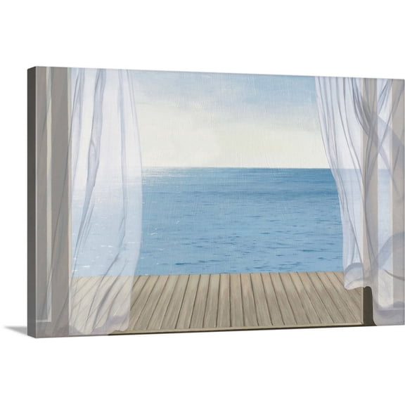 Great BIG Canvas | "Blue Breeze" Canvas Wall Art - 36x24