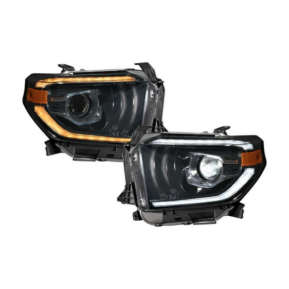 Diode Dynamics Headlight Assembly FL0003 LED High Beam Bulb/LED Low Beam Bulb; Clear Polycarbonate Lens; Black Housing; SAE/DOT/FMVSS And CMVSS Approved; Set Of 2