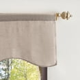 thumbnail image 3 of Martha Stewart Lucca Velvet Scallop Single Valance, 50"W x 18"L, Linen, Indoor, Polyester, Adult, 3 of 11