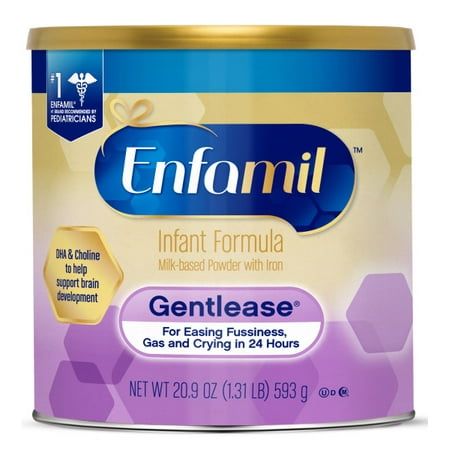 Enfamil Gentlease Infant Formula - Clinically Proven to reduce fussiness, gas, crying in 24 hours - Powder Can, 20.9 oz