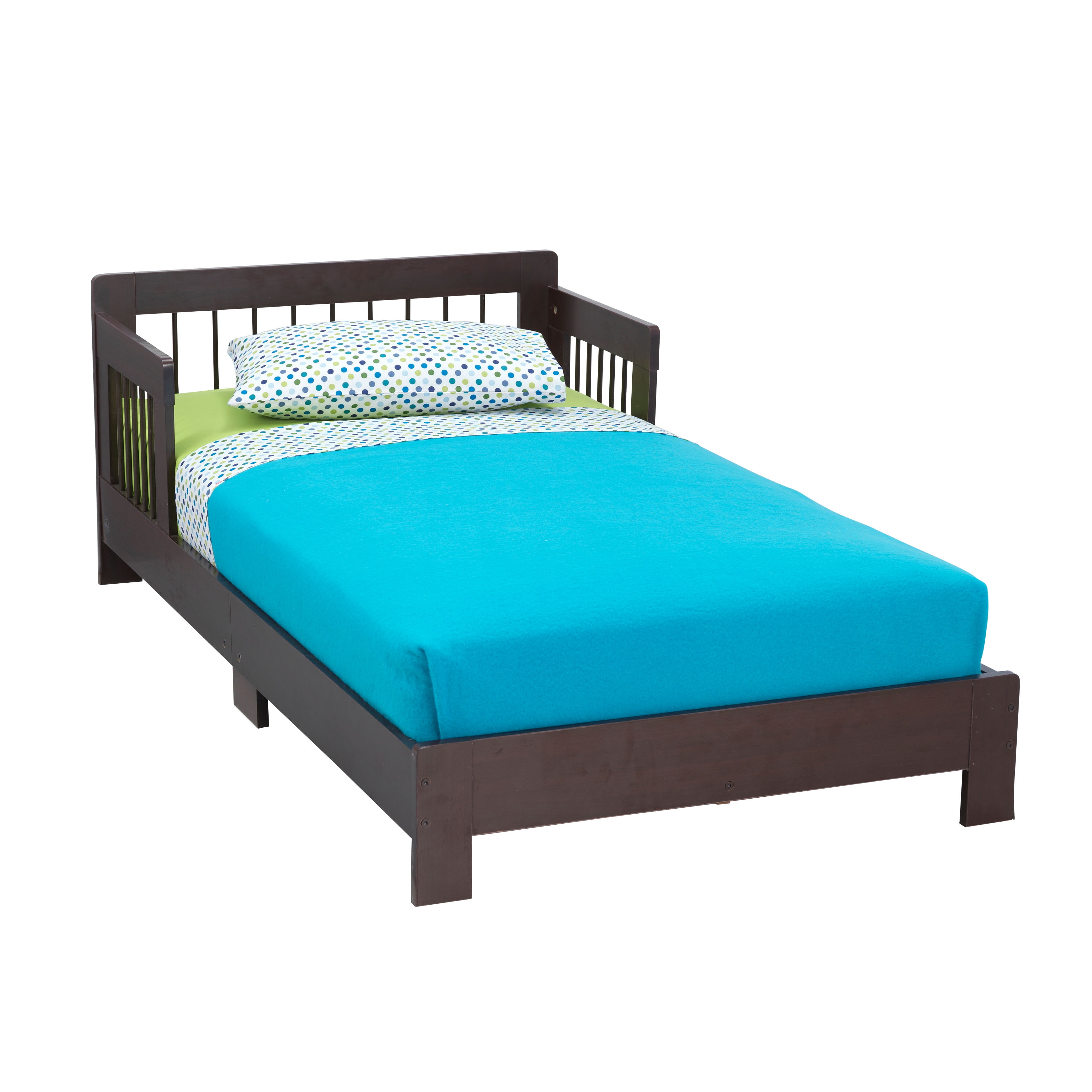 Kidkraft Houston Wooden Toddler Bed With Side Rails And Spindle Kidkraft Houston Wooden Toddler Bed With Side Rails And Spindle Headboard Espresso Com
