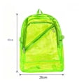 thumbnail image 2 of EGNMCR Office & Stationery Plastic Candy Color Bag Fluorescent Bag Jelly Schoolbag Transparent Backpack For Male And Female Students Spring And Summer Bag Transparent backpack, 2 of 3