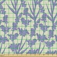 thumbnail image 2 of Ambesonne Botanical Fabric by the Yard Upholstery, Spring Lavender Meadow, 10 Yards, Eggshell Blue Violet, 2 of 5