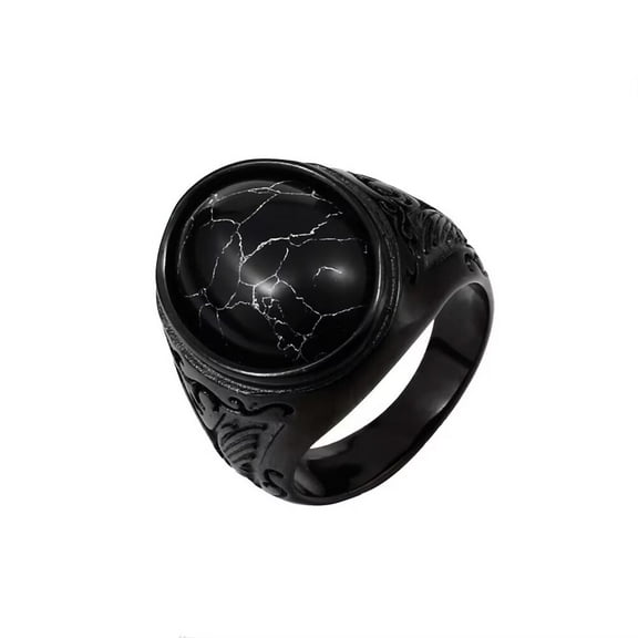 HIJONES Men's Stainless Steel Vintage Scorpion Ring Scorpio Zodiac Sign Ring Comfort Fit Silver Size 13