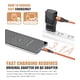 thumbnail image 3 of Cable USB C Sweguard, paquete de 3 unidades, trenzado, 3,1 A, carga rápida, 3 m+2 m+1 m, 3 of 7