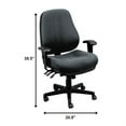 thumbnail image 5 of 26.8" x 21" x 38.5" 580 Charcoal Tilt Tension Control Fabric Chair, 5 of 5