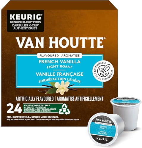 Van Houtte French Vanilla Coffee Keurig K-Cups, 24 Count