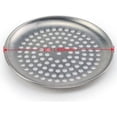 thumbnail image 5 of Nvzi Bandeja para pizza de acero inoxidable con agujeros, bandeja para pizza redonda antiadherente,horno de exterior, bandeja para horno de malla metálica, tamaño 8 pulgadas 20 cm, 5 of 5