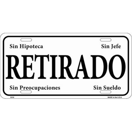 LP - 1117 Retirado - Spanish - (Retired) License Plate - X319