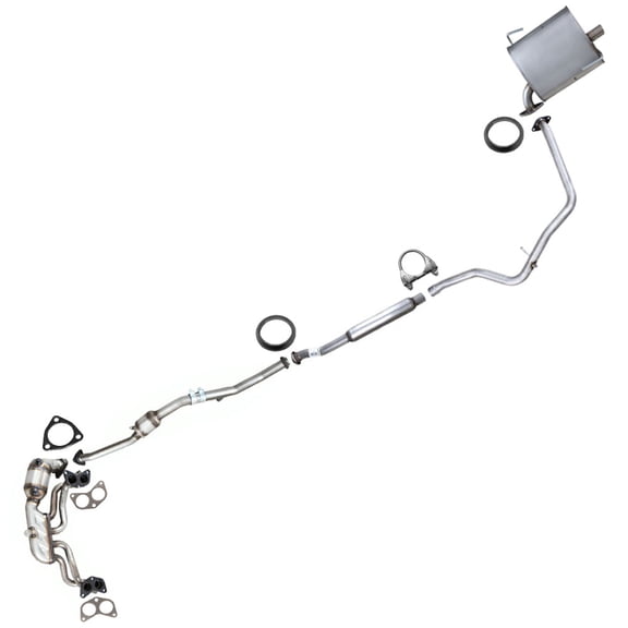 Northeastern Exhaust Catalytic, Resonator Pipe & Muffler Kit Fits 2014-2018 Subaru Forester 2.5L - Direct Fit EPA-Approved | Stainless Steel