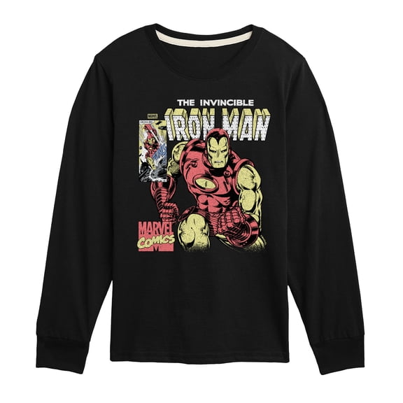 Iron Man - Iron Man Boxes Tonal - Youth Boys Long Sleeve Graphic T-Shirt